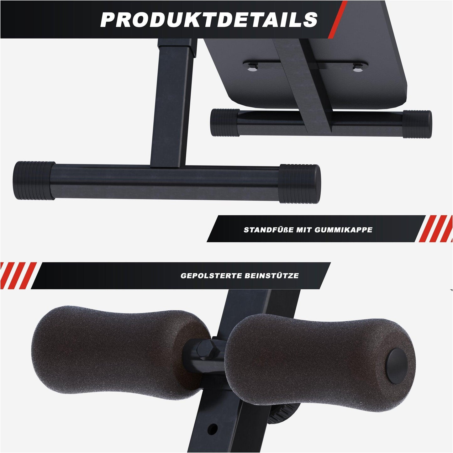 Klupa za trbušnjake crna