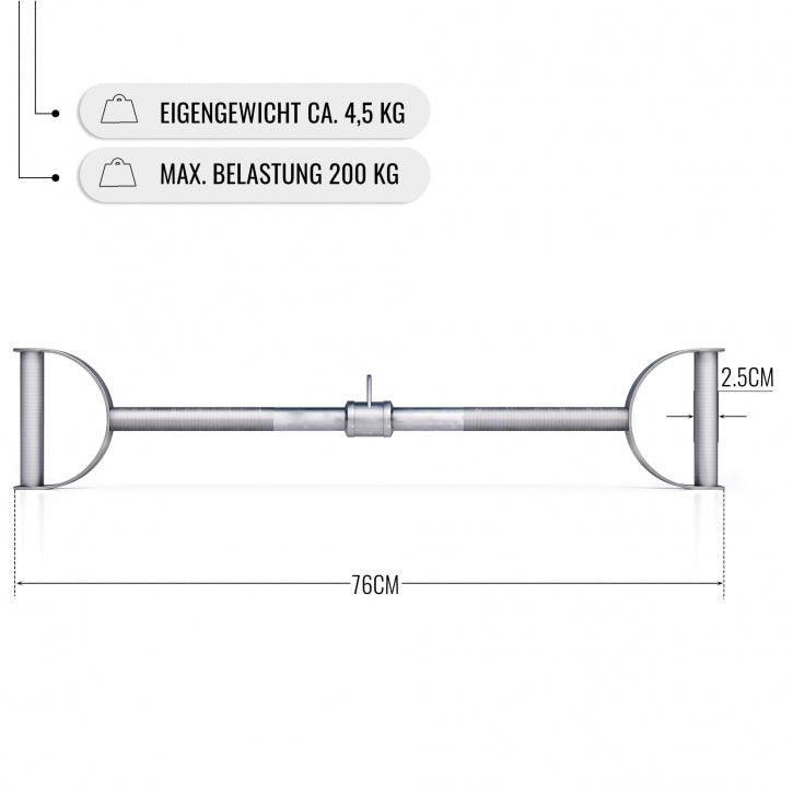 Šipka za lat mašinu sa širokim paralelnim hvatom - 76 cm