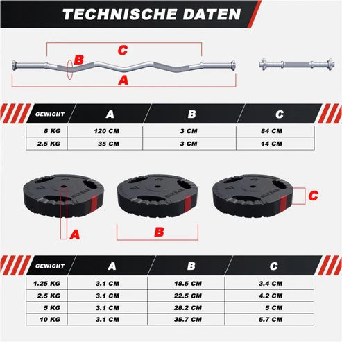 EZ-Set tegova plastični 70 kg