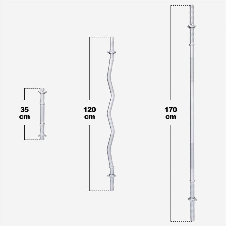 Set tegova plastični 100 kg crni