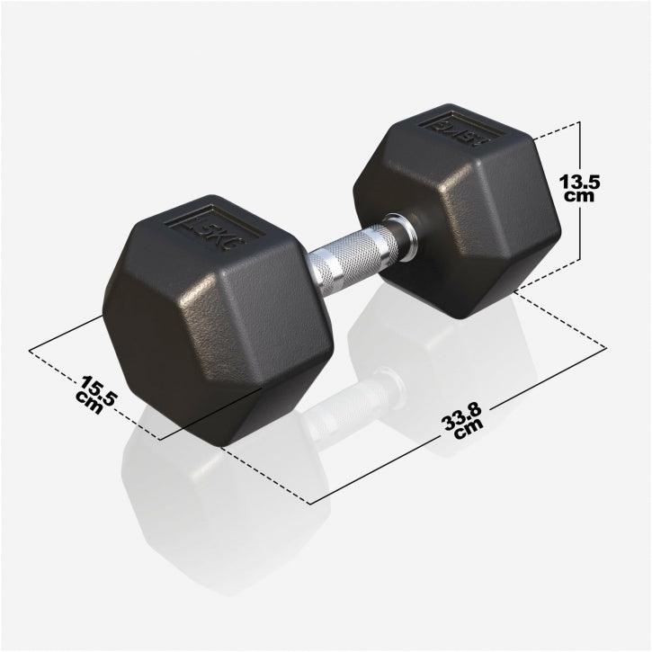 Hex Fiksne bučice gumirane 2-50 kg
