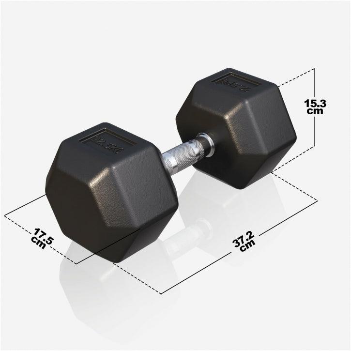 Hex Fiksne bučice gumirane 2-50 kg