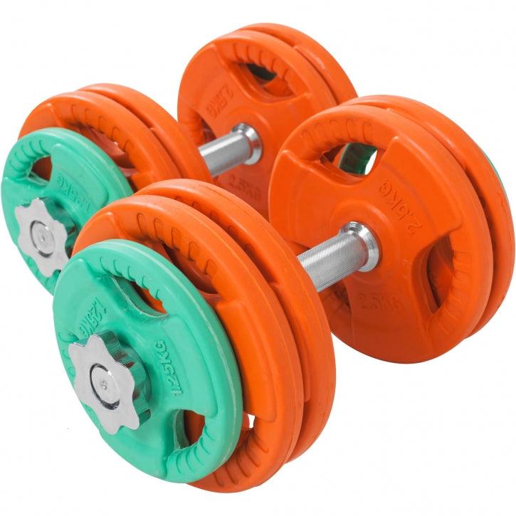 Podesive bučice gumirane 30 kg