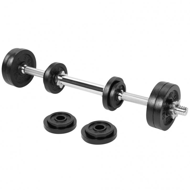 Podesive bučice/šipka 22 kg 2 u 1