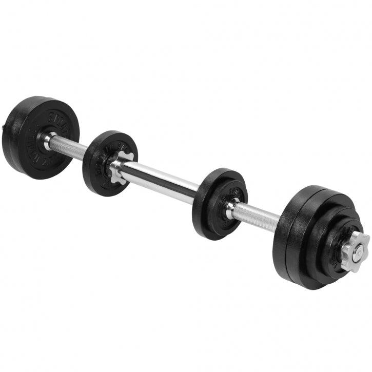 Podesive bučice/šipka 22 kg 2 u 1