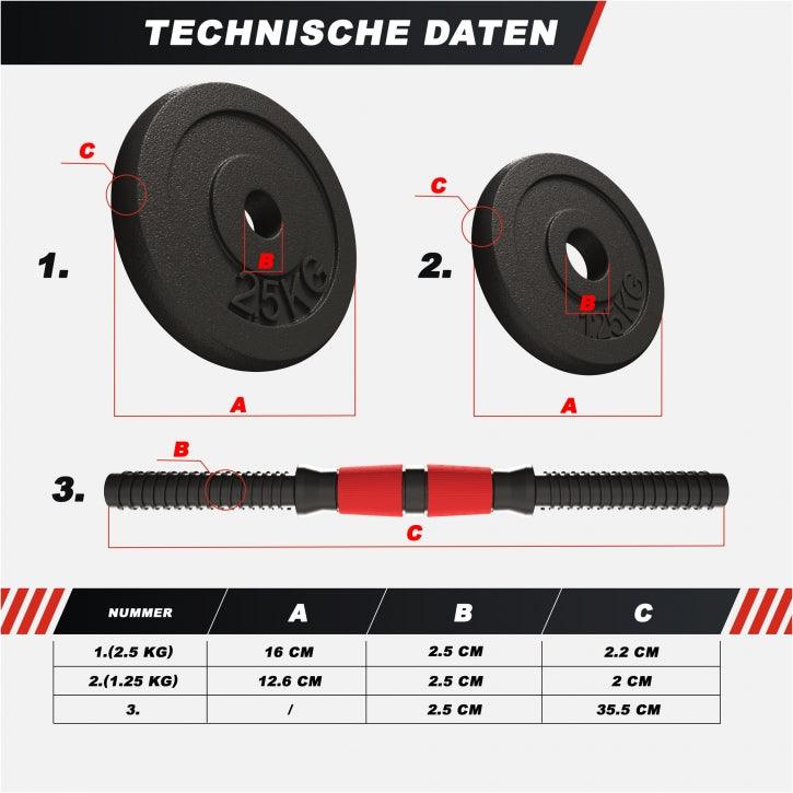 Podesive bučice livene 25mm