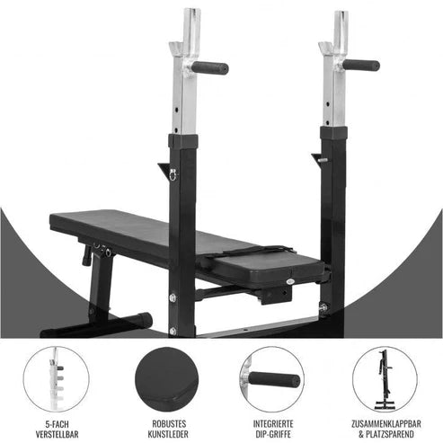 Klupa za benč sa setom tegova Gripper 100 kg