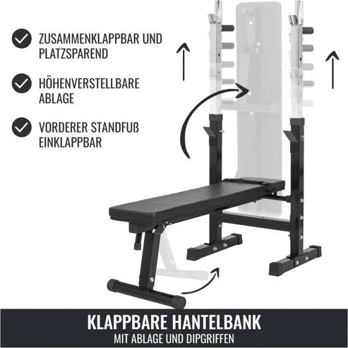 Klupa za benč sa setom tegova Gripper 100 kg