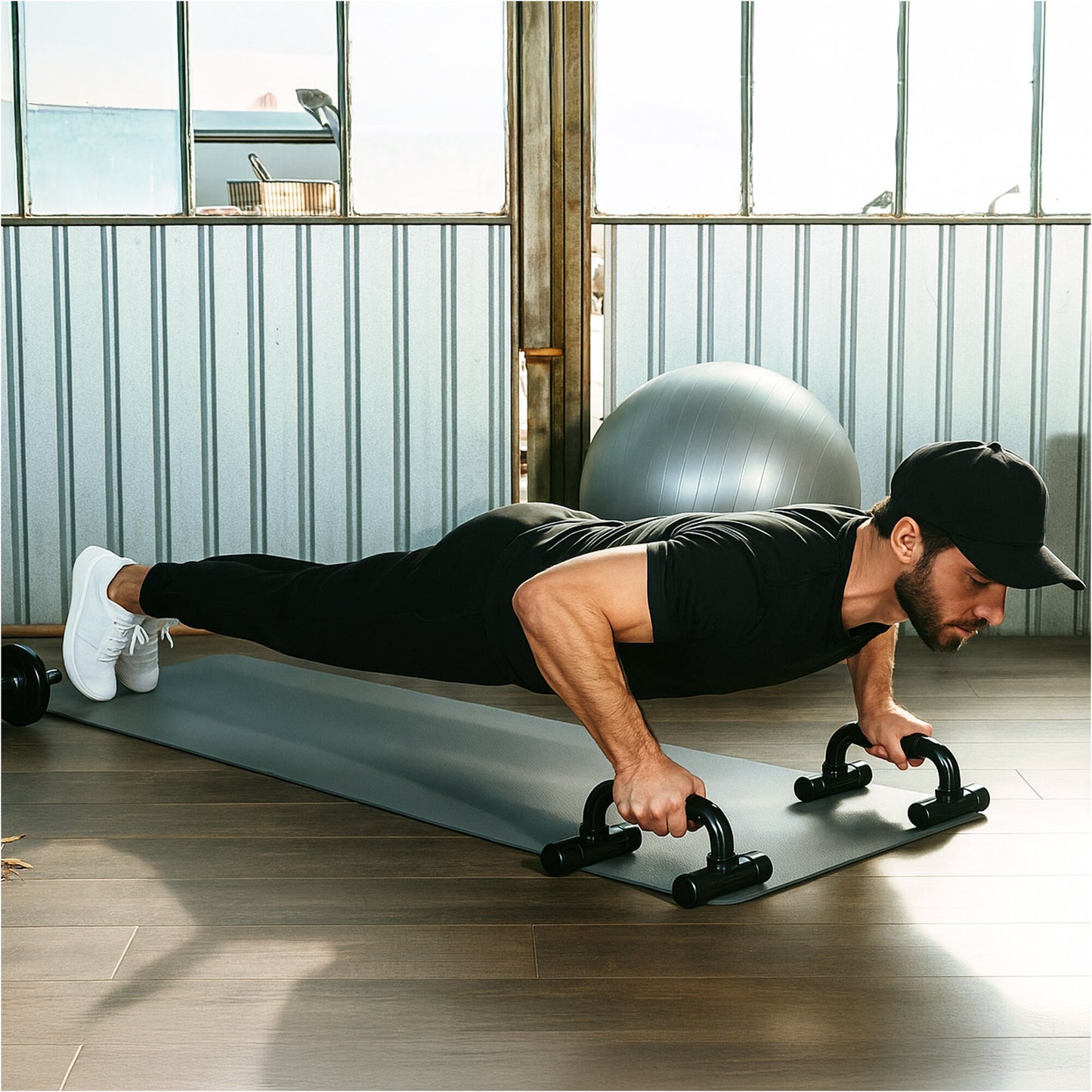 Set - Roler za trbušnjake, sklekeri, trake i vijača