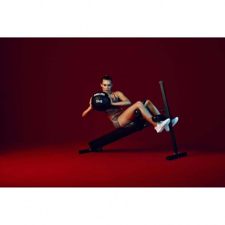 Podesiva klupa za trbušnjake crna