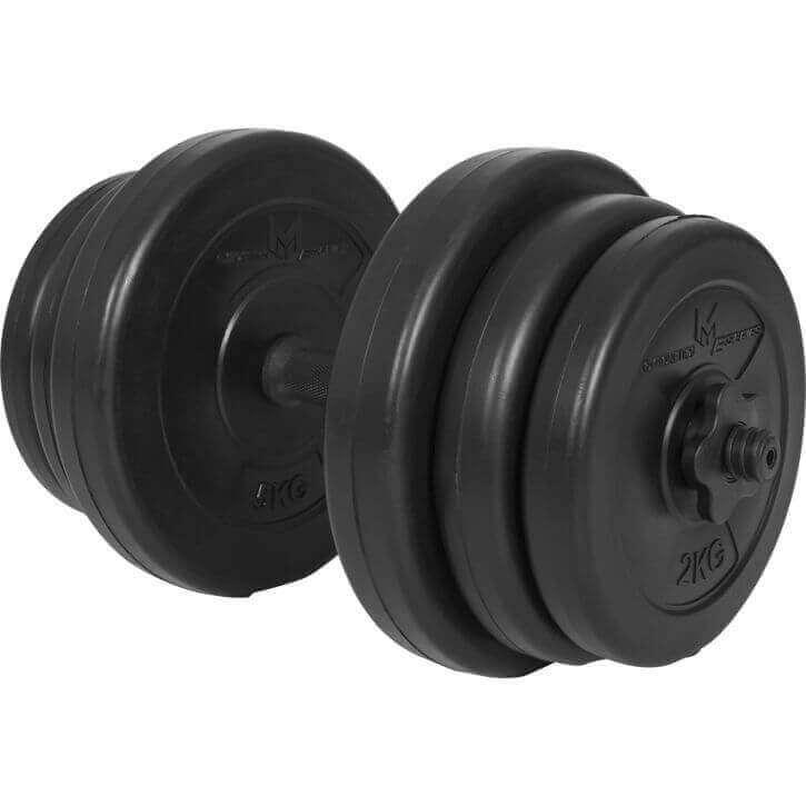 Podesive bučice 25 mm plastične 20 kg