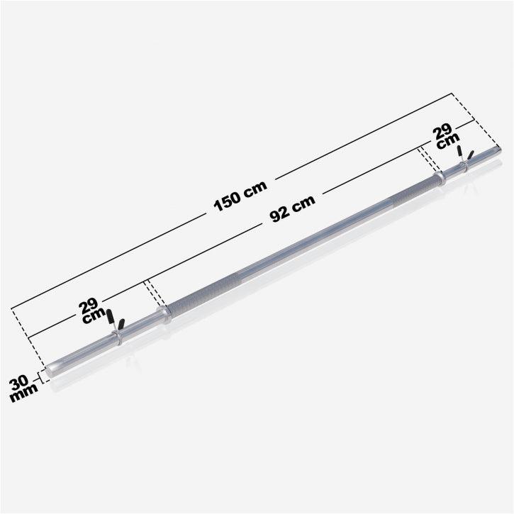 Šipka za benč 150 cm hromirana
