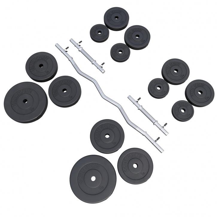 SZ-Curlset Kunststoff 70 kg mit Verschlüssen