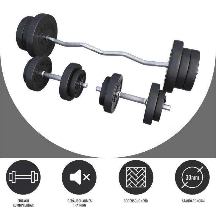 SZ-Curlset Kunststoff 70 kg mit Verschlüssen