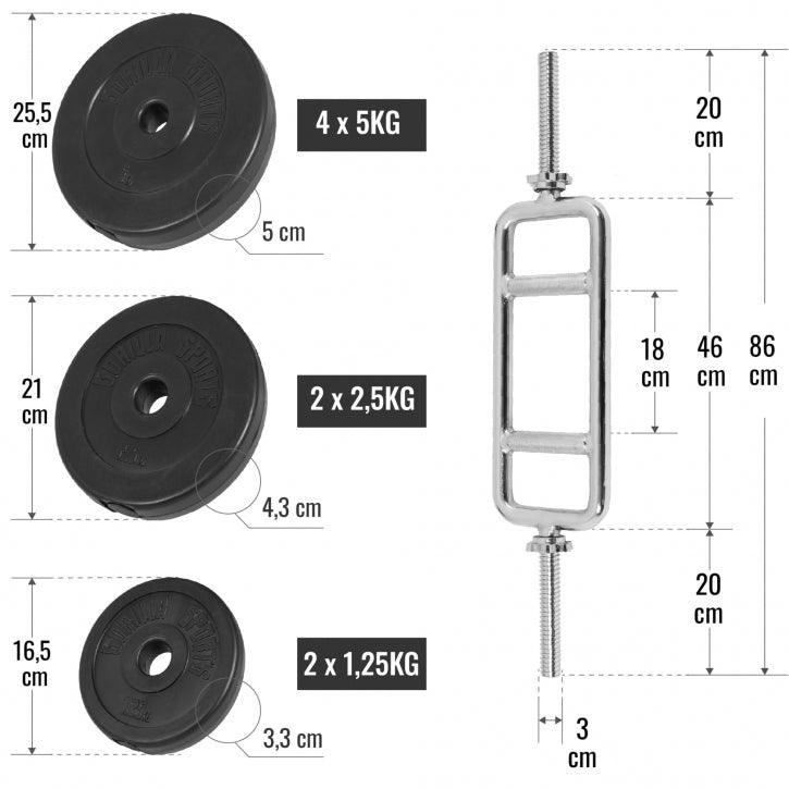 Trizeps set tegova plastični 35 kg