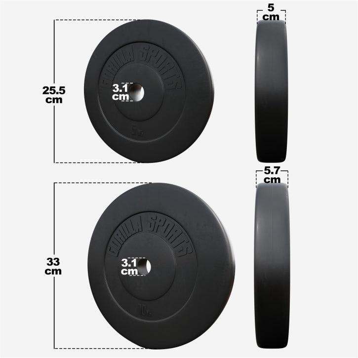 Plastični tegovi 1,25-15 KG