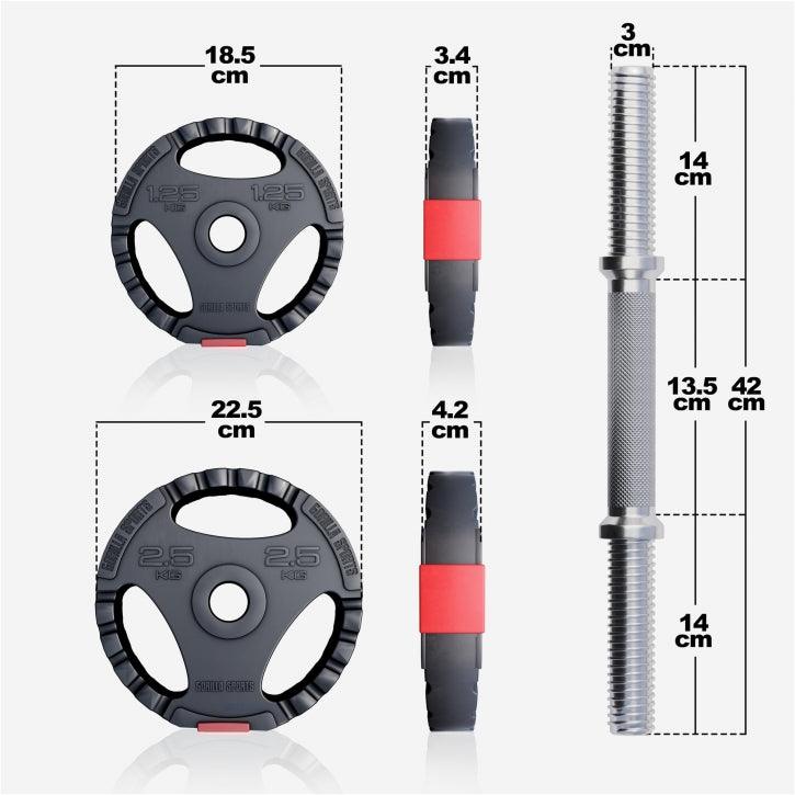 Podesive bučice set 30 kg