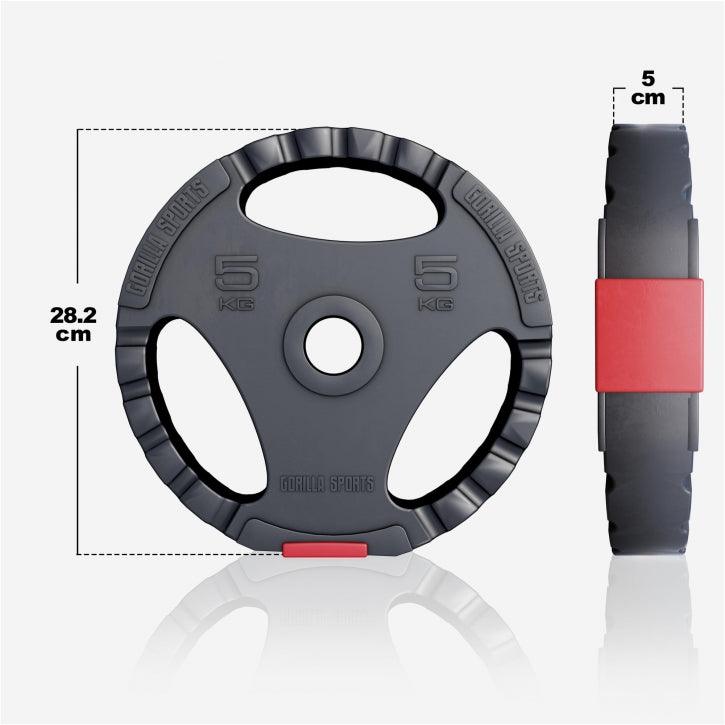Set tegova plastični 100 kg crni