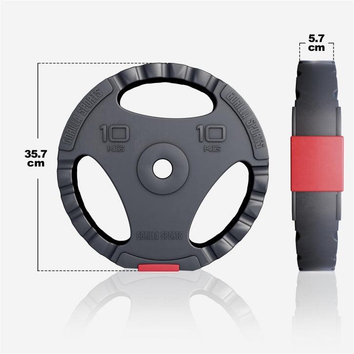 Set tegova plastični 100 kg crni