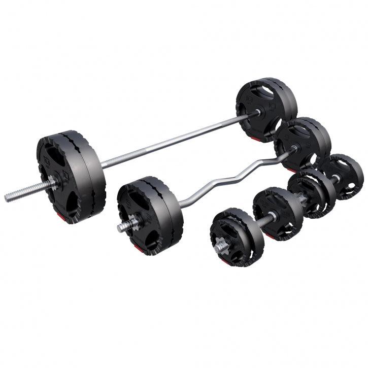 Set tegova plastični 100 kg crni