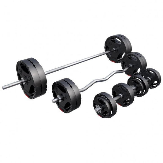 Set tegova plastični 100 kg crni