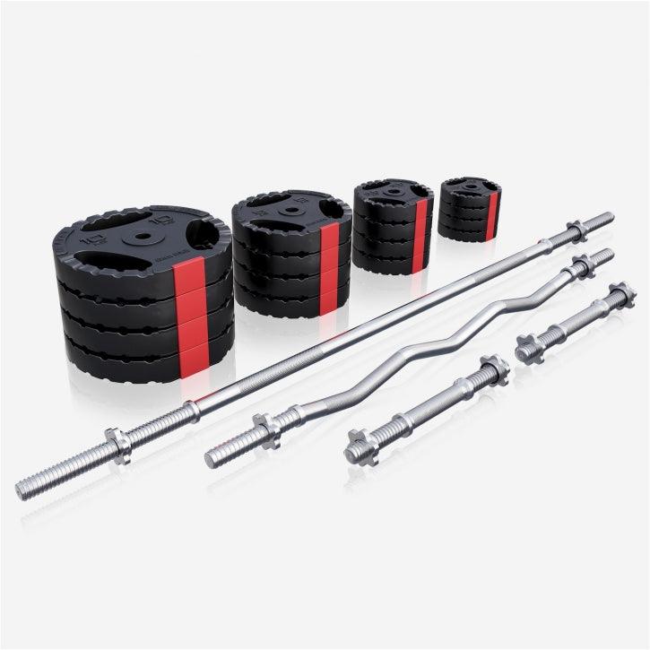 Set tegova plastični 100 kg crni