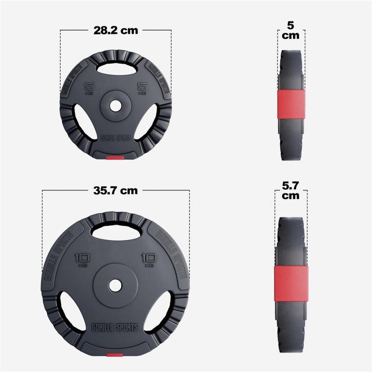 Plastični tegovi Gripper 1,25-15 KG