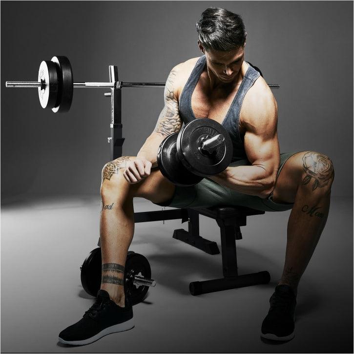 Benč klupa sa setom tegova 38 - 100 kg