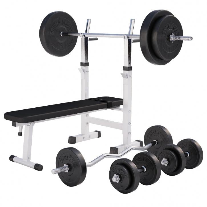 Benč klupa sa setom tegova 38 - 100 kg