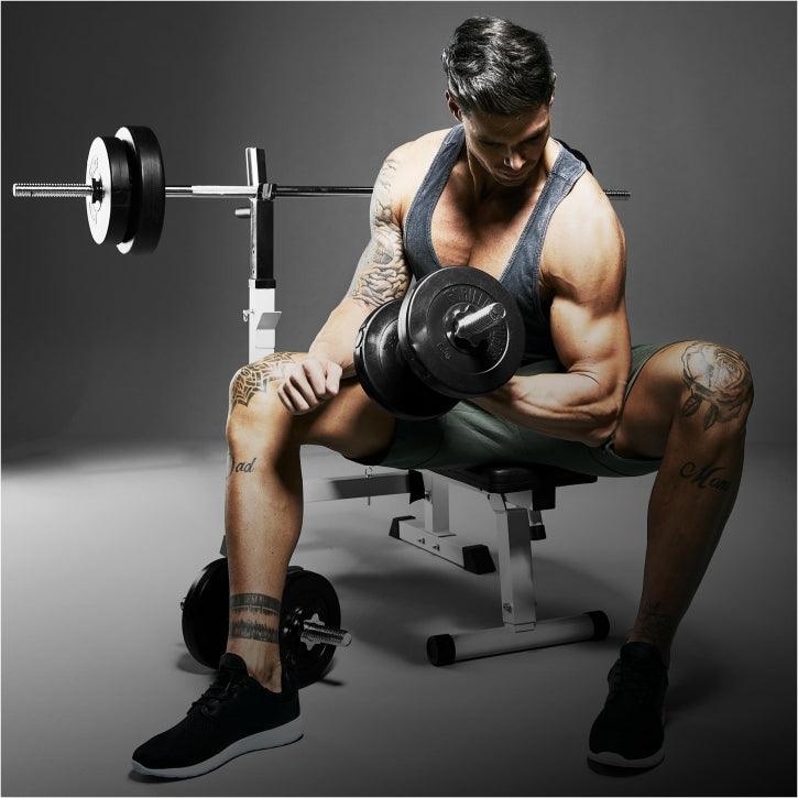 Benč klupa sa setom tegova 38 - 100 kg