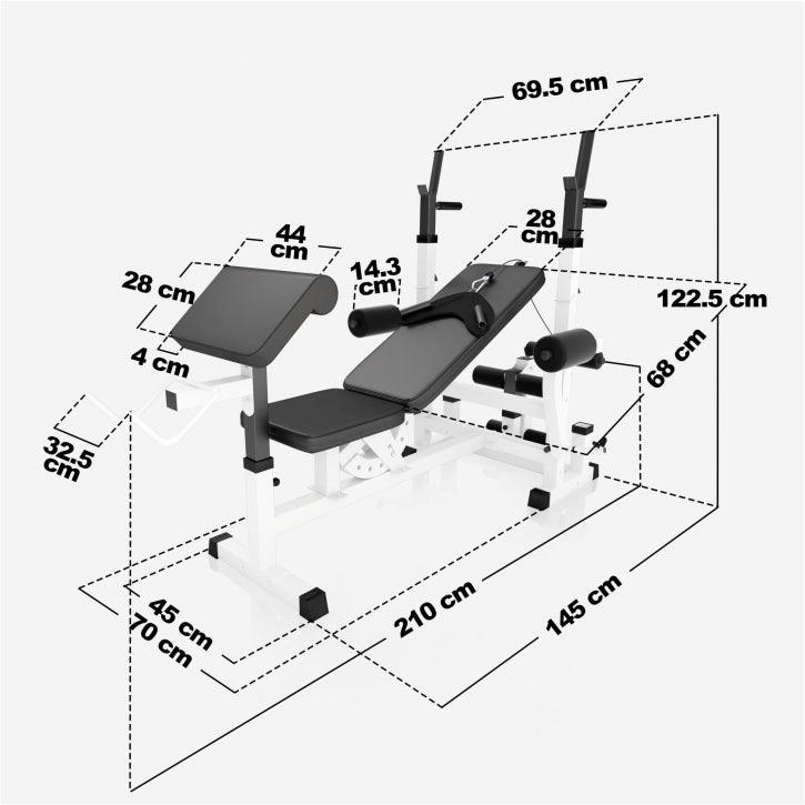 Kraftstation Universal Set Gummi 108 kg