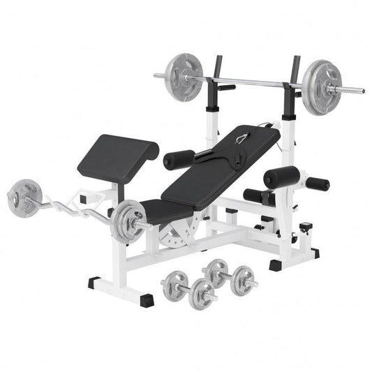 Multifunkcionalni set sa klupom i tegovima 108 kg