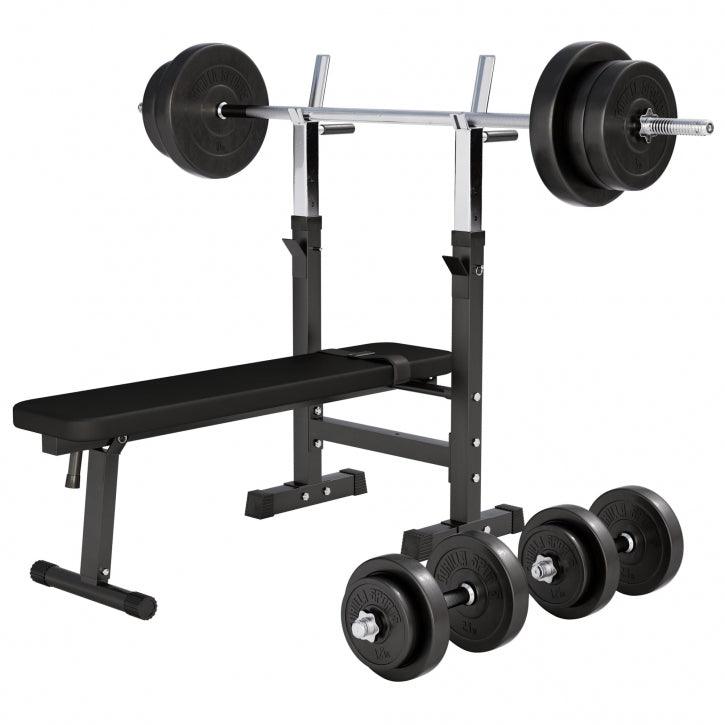 Benč klupa sa setom tegova 38 - 100 kg