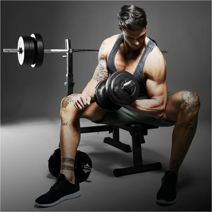 Benč klupa sa setom tegova 38 - 100 kg