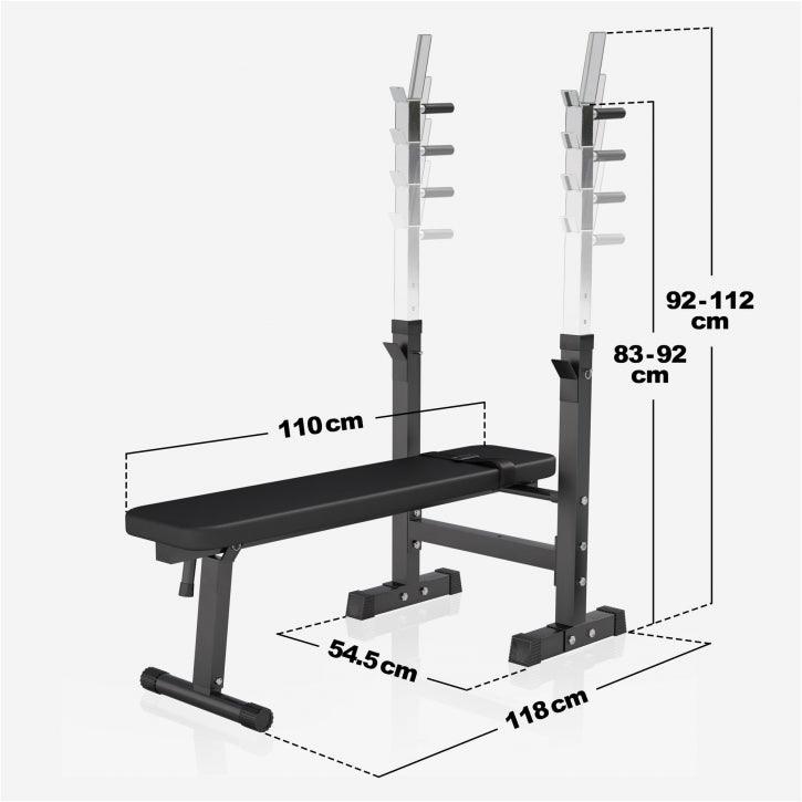 Benč klupa sa setom tegova 38 - 100 kg