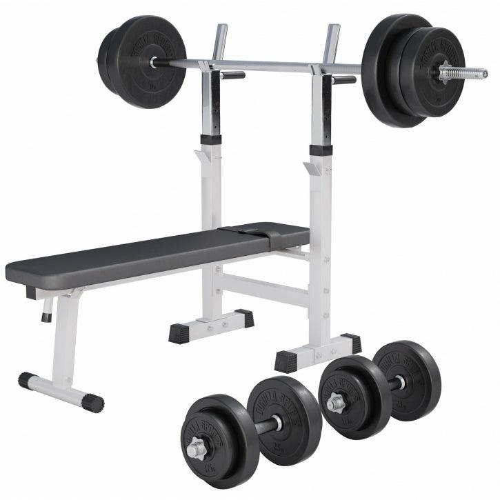 Benč klupa sa setom tegova 38 - 100 kg