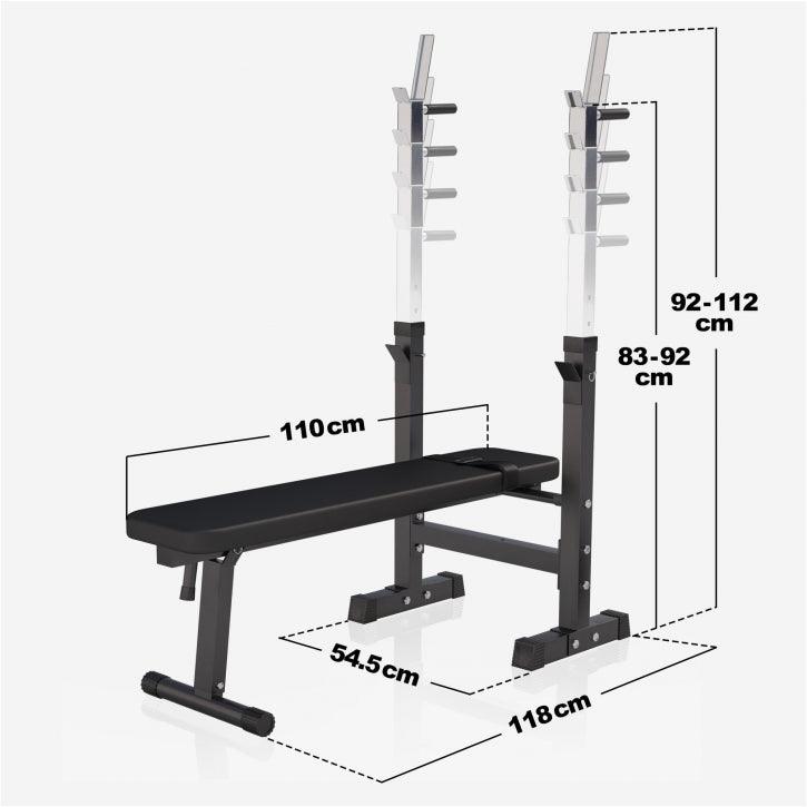 Benč klupa sa setom tegova 38 - 100 kg