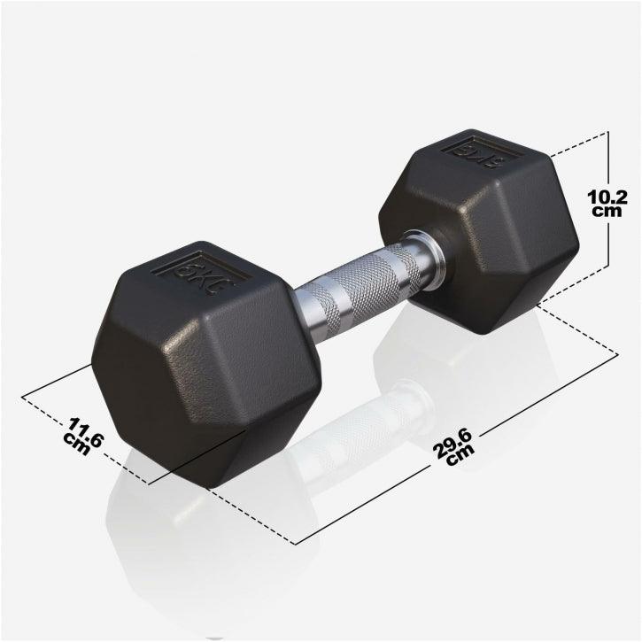 Hex Fiksne bučice gumirane 2-50 kg