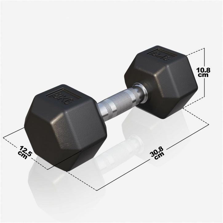 Hex Fiksne bučice gumirane 2-50 kg
