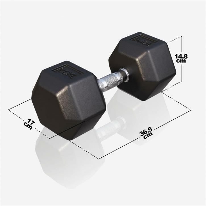 Hex Fiksne bučice gumirane 2-50 kg
