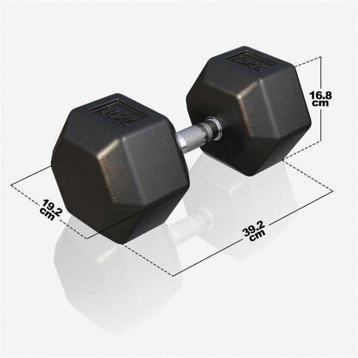 Hex Fiksne bučice gumirane 2-50 kg