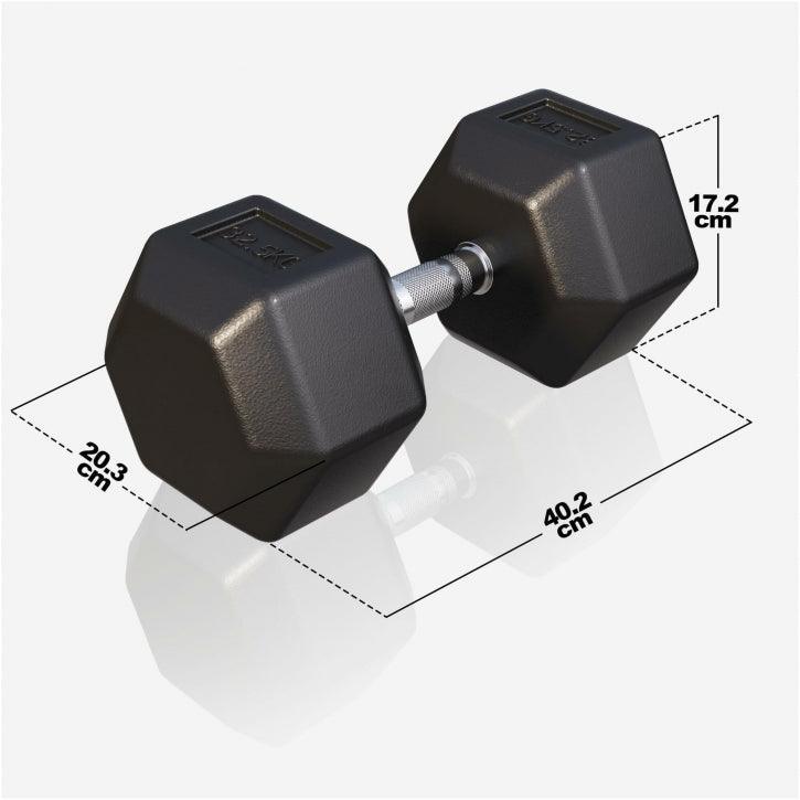 Hex Fiksne bučice gumirane 2-50 kg