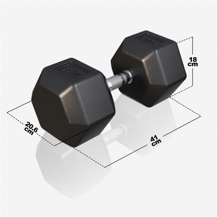Hex Fiksne bučice gumirane 2-50 kg