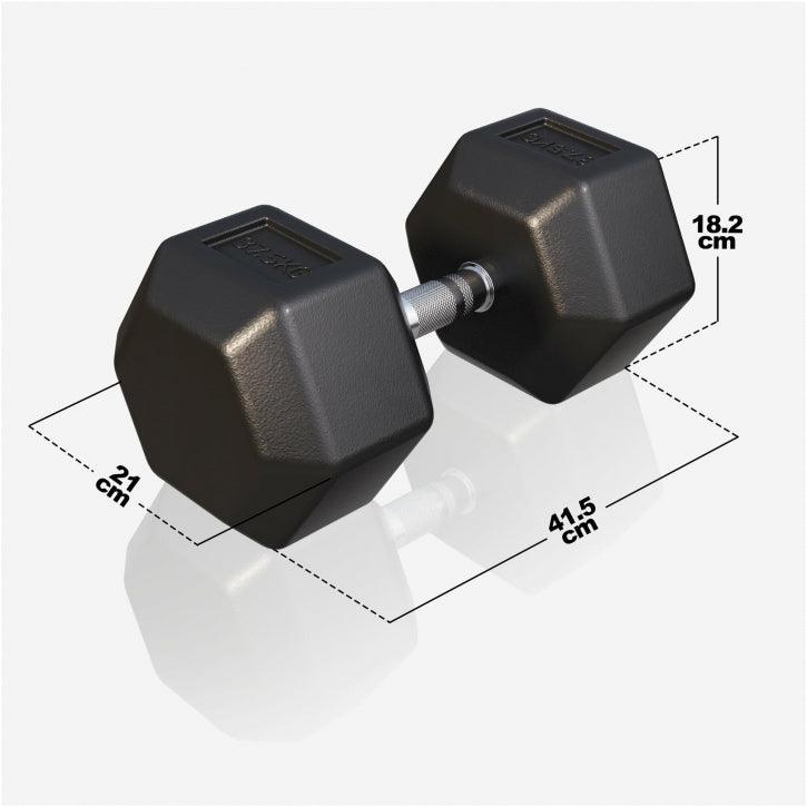 Hex Fiksne bučice gumirane 2-50 kg