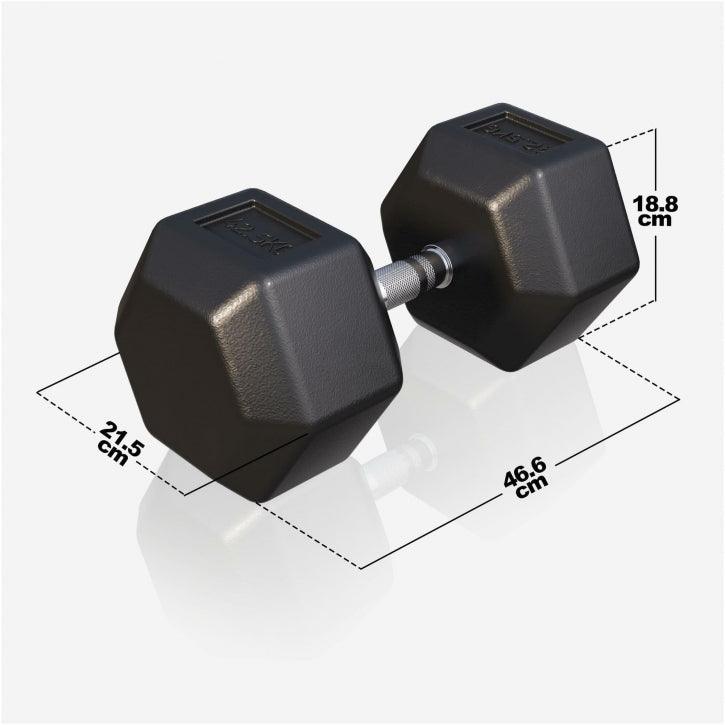 Hex Fiksne bučice gumirane 2-50 kg