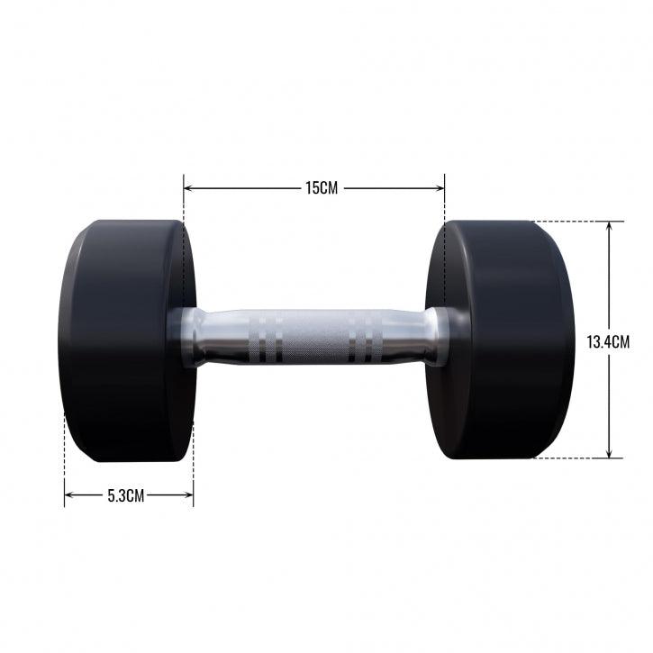 Fiksne gumirane bučice 2,5 - 30 kg