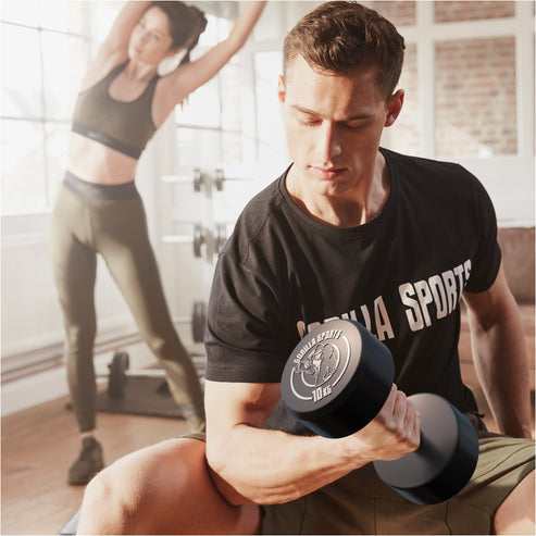 Fiksne gumirane bučice 2,5 - 30 kg