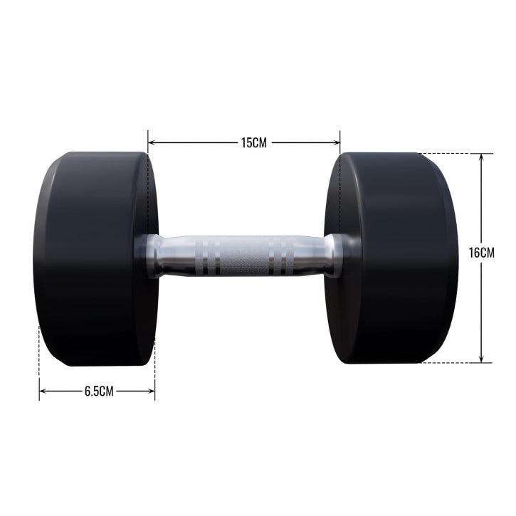 Fiksne gumirane bučice 2,5 - 30 kg