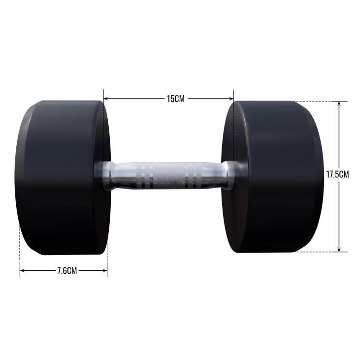 Fiksne gumirane bučice 2,5 - 30 kg