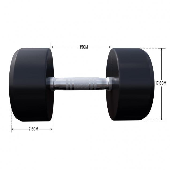Fiksne gumirane bučice 2,5 - 30 kg